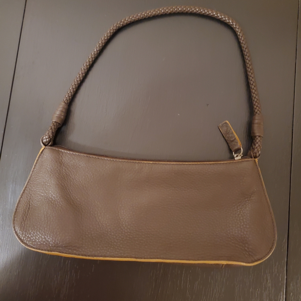 Vintage SIGRED OLSEN Brown Leather Shoulder Bag